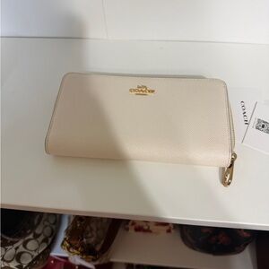 Coach Light Beige Women's Wallet